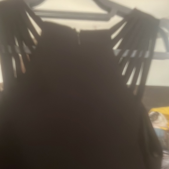 Evelyn Blue Mini Black Dress - Picture 3 of 4